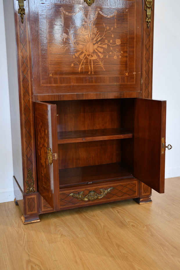 Louis XVI-Style Inlaid Secretaire Abattant