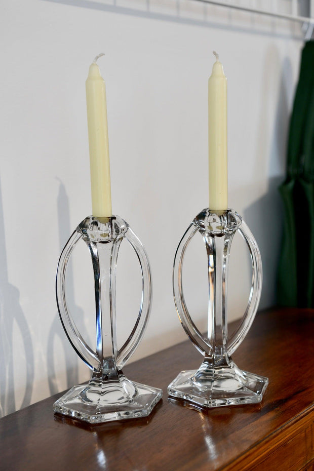 Modern Glass Candlestick