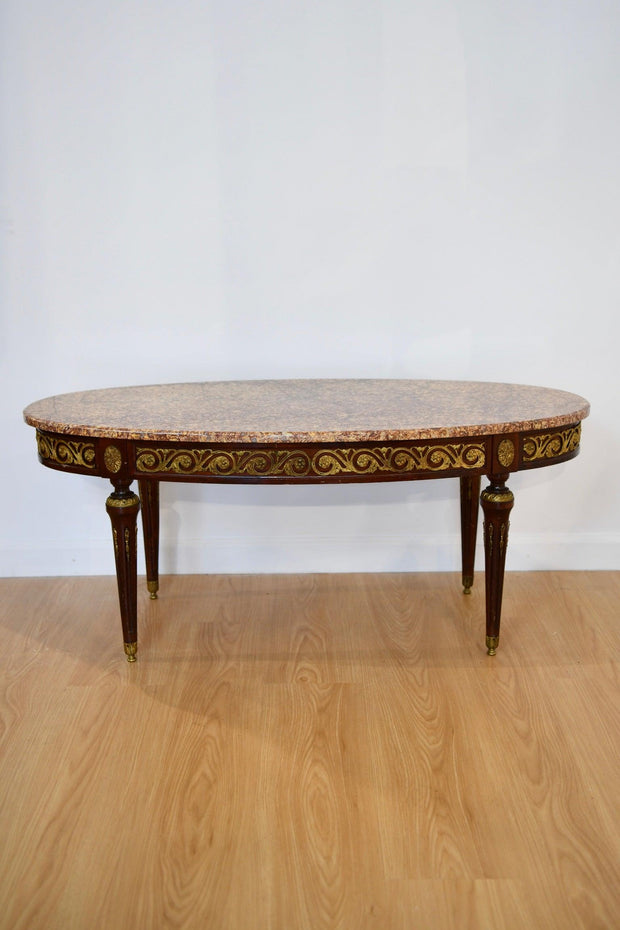 Louis XVI-Style Oval Coffee Table
