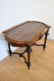 Renaissance Revival Marble Top Table
