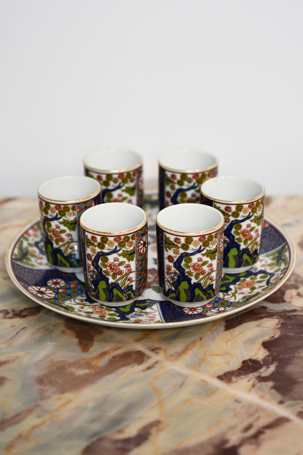 Japanese Floral Tea Set