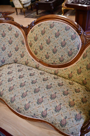Victorian Medallion-Back Parlor Sofa