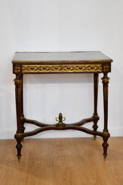Louis XVI-Style Marquetry Inlaid Writing Table