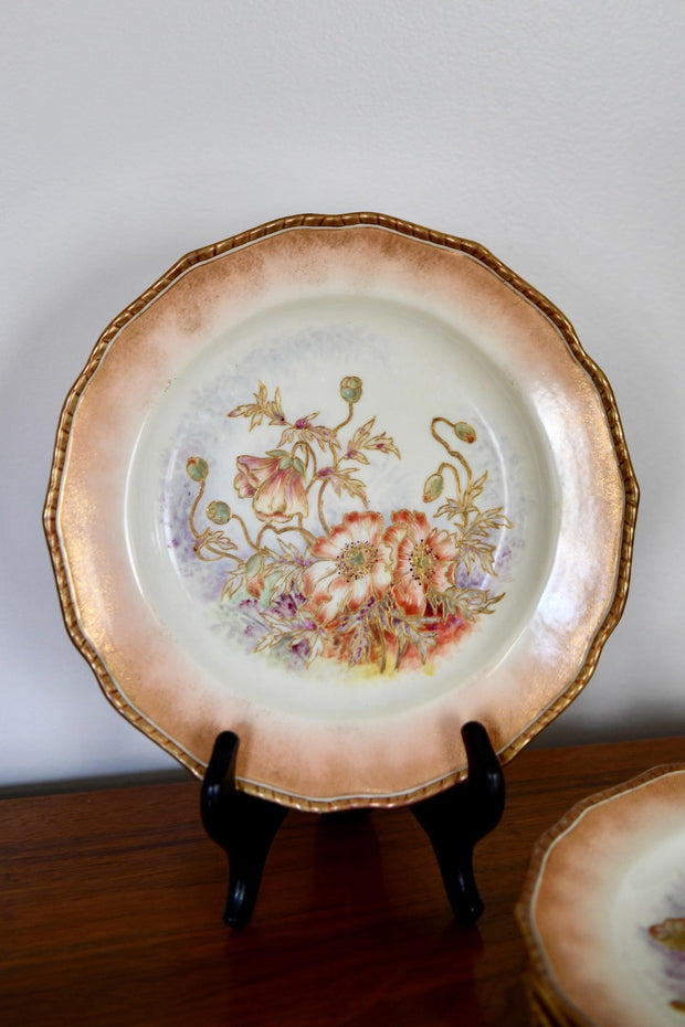 Hand-painted Gilt Encrusted Plate