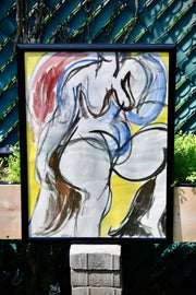 Abstract 1990 Watercolor by May Bender