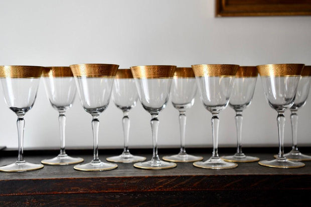 Crystal Overlay Port Glass