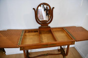 Vintage Vanity Table on Lyre Legs