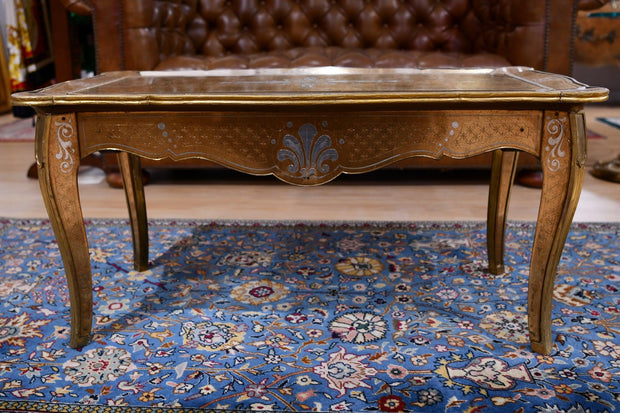 Eglomise and Gold Leaf Coffee Table