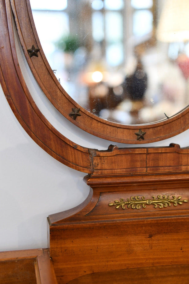 Vintage Vanity Table on Lyre Legs