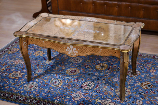 Eglomise and Gold Leaf Coffee Table