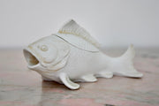 White Porcelain Fish Vessel