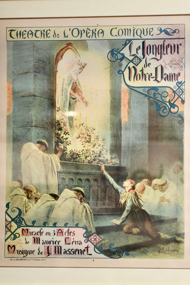 "Le Jongleur de Notre Dame" Lithograph