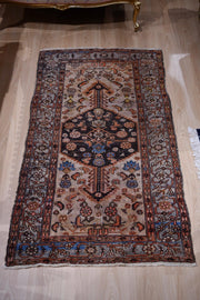 Vintage Hand Woven Neutral Tone Area Rug