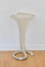 Art Glass Tulip-Form Sculptural Vase